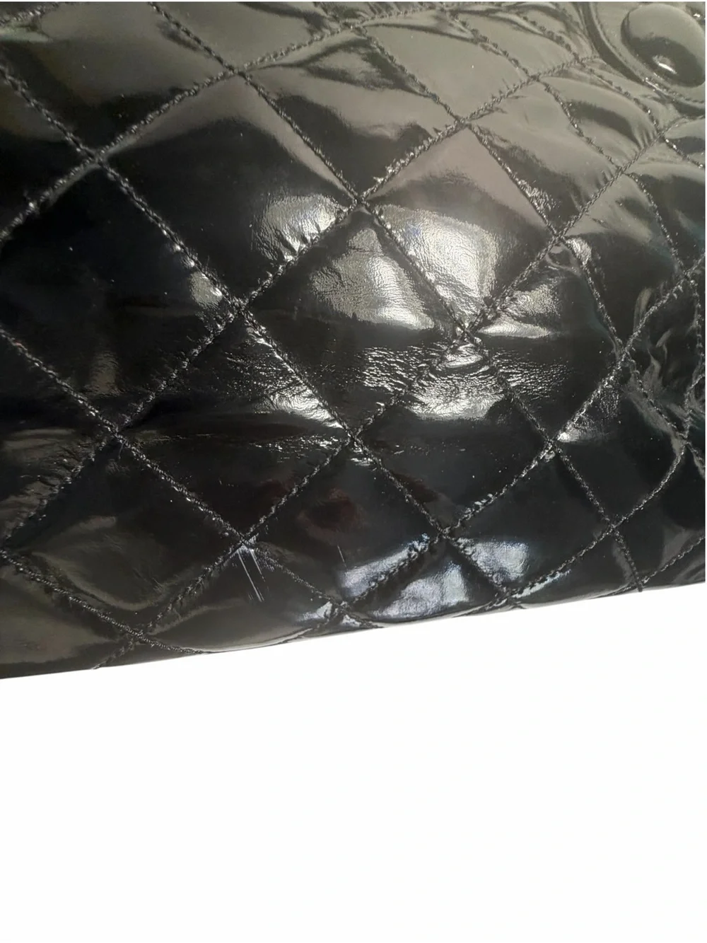 Kate Spade Black Quilted Patent Leather Tote